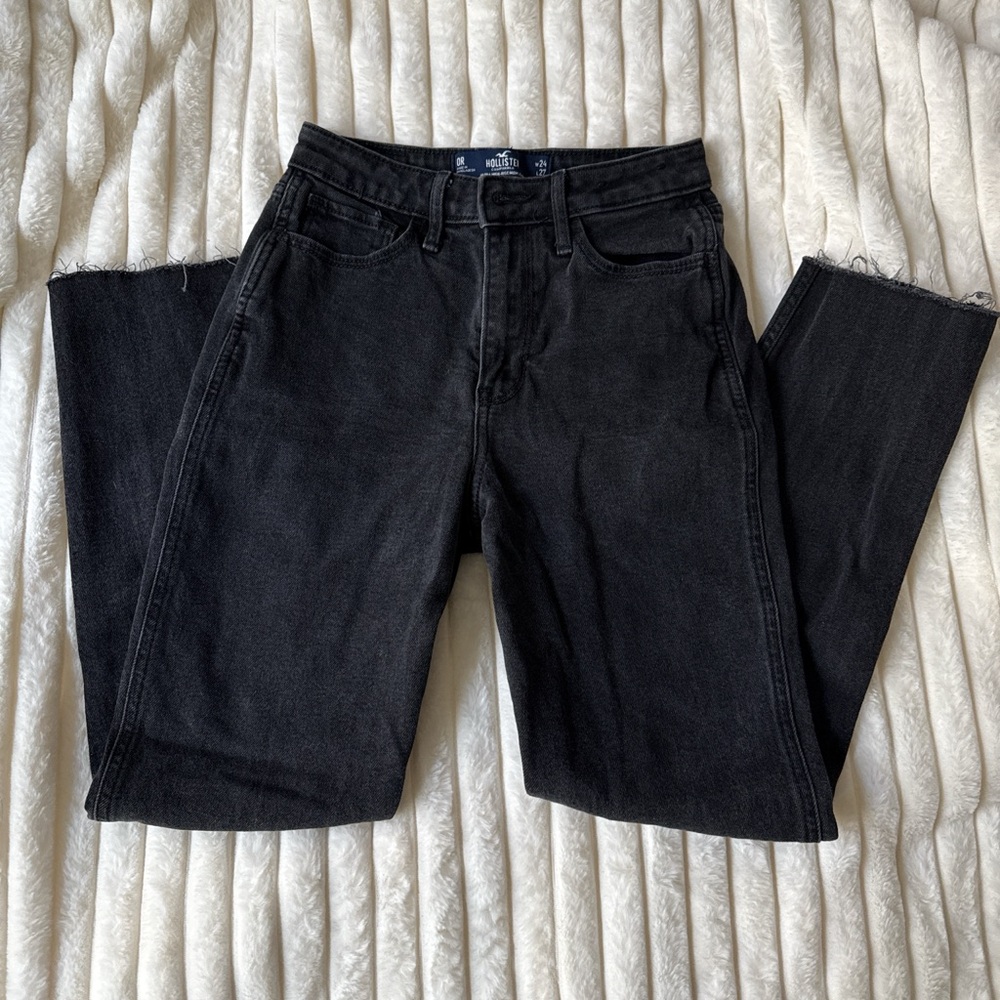 Hollister Women’s Black Straight Jeans